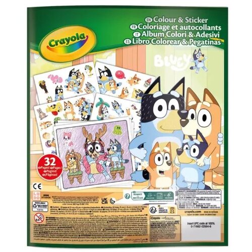 Crayola Crayola: Knjiga za bojanje i naljepnice - Bluey Slike