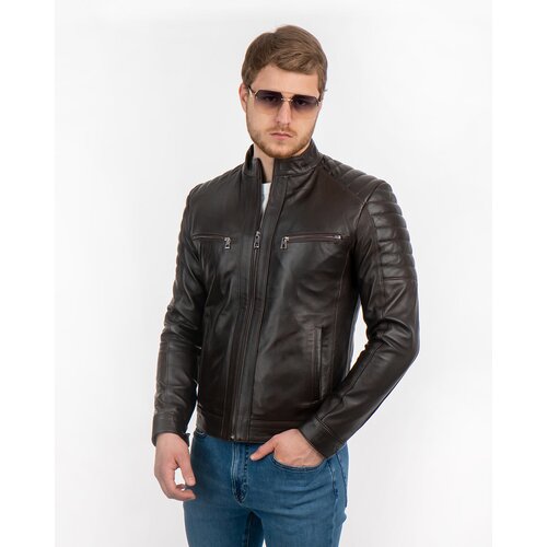 La Force Fashion kožna jakna carlos - tamno braon Slike