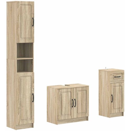 Set za kupaonicu od 3 dijela UTRECHT Konstruirano drvo Slike