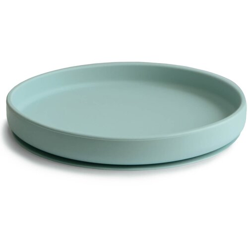 Mushie silikonski nedrseči krožnik cambridge blue Cene