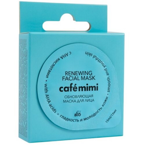 CafeMimi Gel maska za lice CAFÉ MIMI (sheet, obnavljajuća) 15ml Cijene