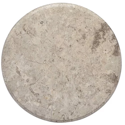  Mizna plošča siva Ø 50x2,5 cm marmor