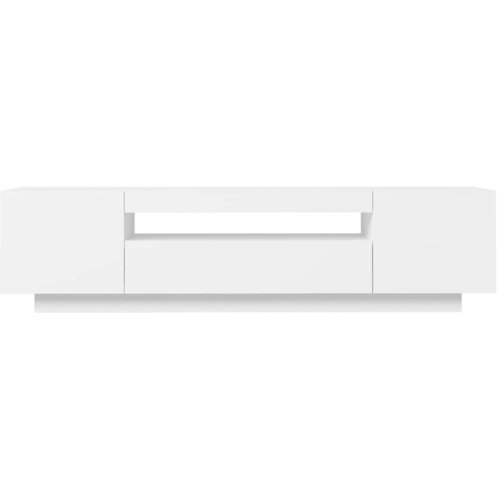  ormarić s LED svjetlima bijeli 160 x 35 x 40 cm Slike