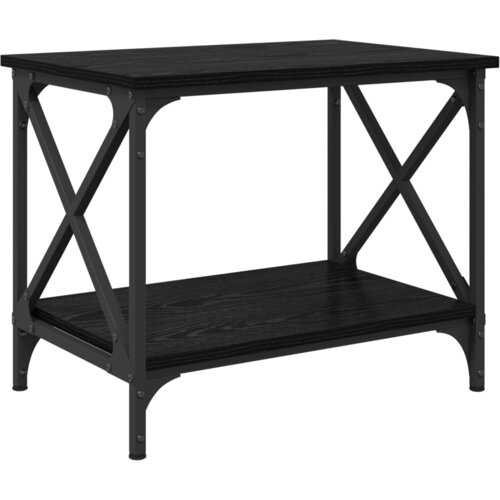 VidaXL Bocni stol Crni hrast 55 x 38 x 45 cm Konstruirano drvo Slike