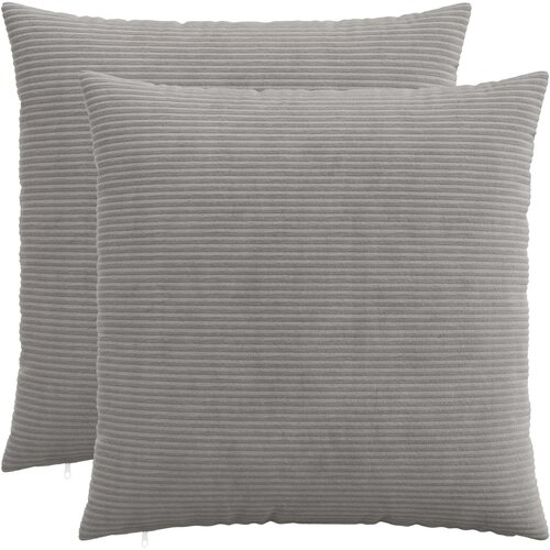  Presvlaka za jastuk 2 pcs HEERLEN Svjetlosiva 55 x 55 cm Kord Cene