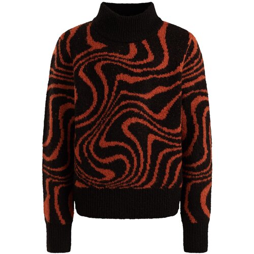 WE Fashion Pulover oranžna / črna Slike