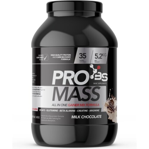 Basic Supplements pro mass gainer – optimalna formula za mišićni rast - čokolada 5.2kg Cene