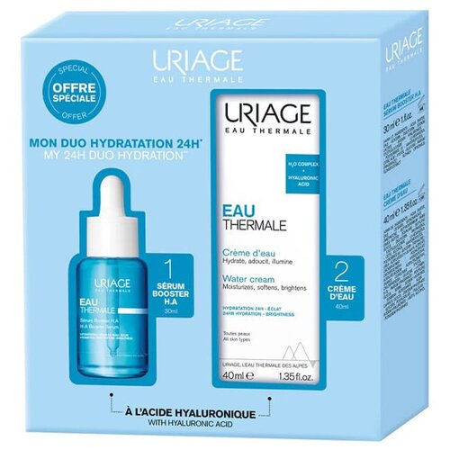Uriage h.a. booster serum 30ml + Eau thermale lagana krema 40ml Slike