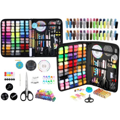 Lean_Toys Veliki šivalni set po meri v kovčku 228 kos Cene