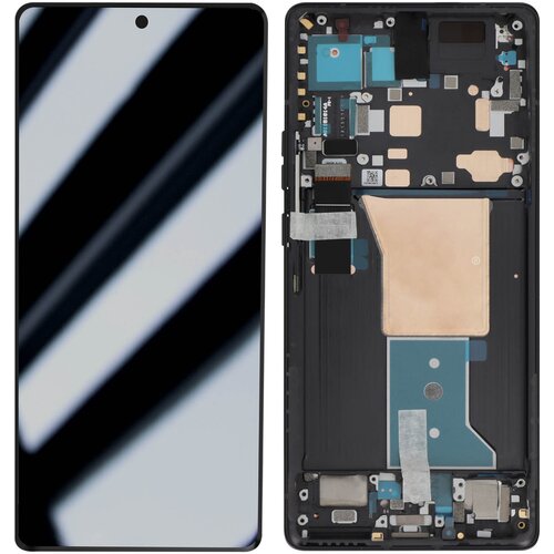 Motorola Celoten blok za steklo in ohišje LCD zaslona G84 5G na dotik, Črna, (5000037779) Cene