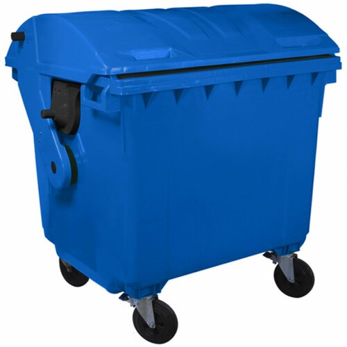 MNG PG Kontejner za otpatke 1100 litara - Polukružni poklopac - Plava boja Slike