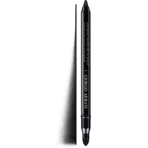 Armani Smooth Silk Waterproof Eye Pencil vodoodporni svinčnik za oči z aplikatorjem odtenek 01 Black 1.2 g Slike