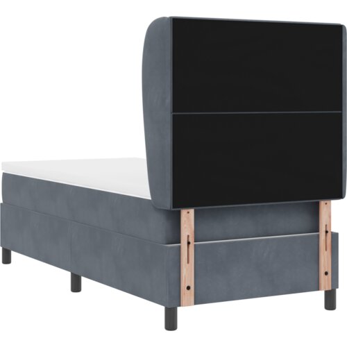 vidaXL Postelja s vzmetnico Temno siva 80x200 cm Žamet Cene