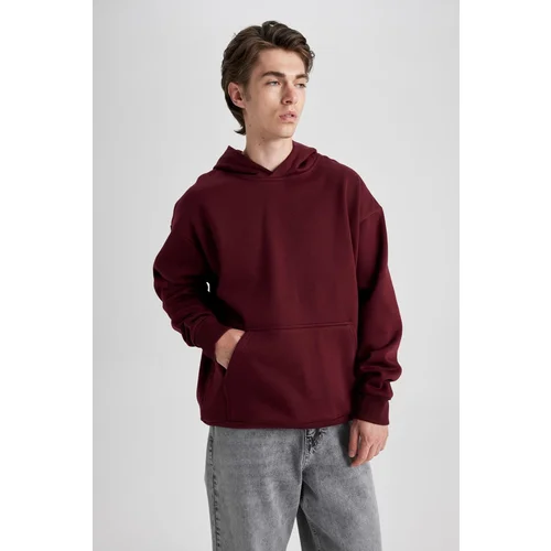 Defacto Oversize Fit Hooded Basic Sweatshirt