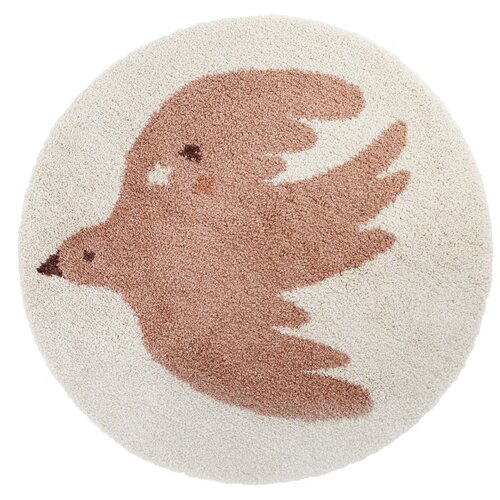 Nattiot Kremno bela otro&amp;scaron;ka preproga &amp;oslash;120 cm Bohemian Bird Creme &amp;ndash; Slike