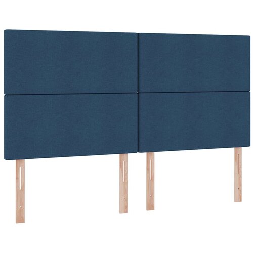  Krevet s od storage s uzglavljem Plava 200 x 200 cm Lažna koža Slike