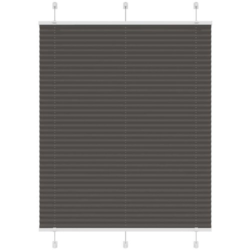 vidaXL Plisirana roleta crna 105x150 cm širina tkanine 104,4 cm Cene