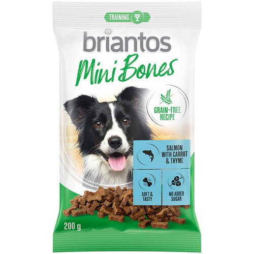 briantos Mini Bones 200 g – bez žitarica - Pačetina, grašak i brusnica (2 x 200 g) Cijene