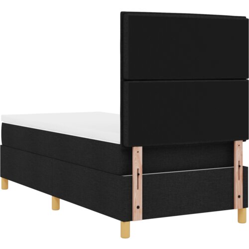 vidaXL Krevet s Box Springom s madracem & LED crni 80x200 cm Tkanina Cene