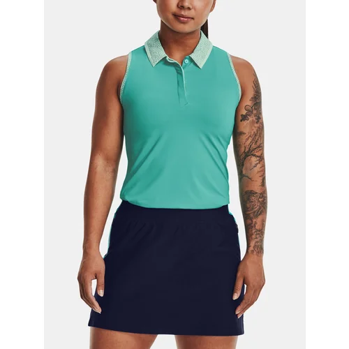 Under Armour Tank Top UA Iso-Chill Sleeveless Polo-GRN - Women