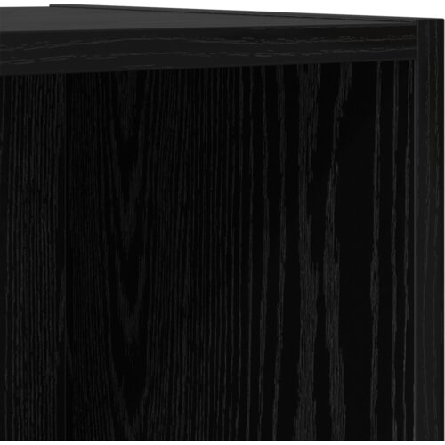 VidaXL Stenski TV kabinet s polico 4 pcs Črni hrast 37 x 37 x 107.5 cm Slike