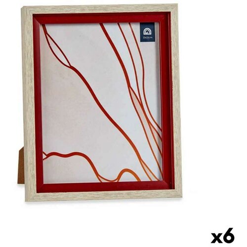  Okvir za sliku Kristal Crvena Drvo Smeđa Plastika (24 x 2 x 29 cm) (6 kom.) Cijene