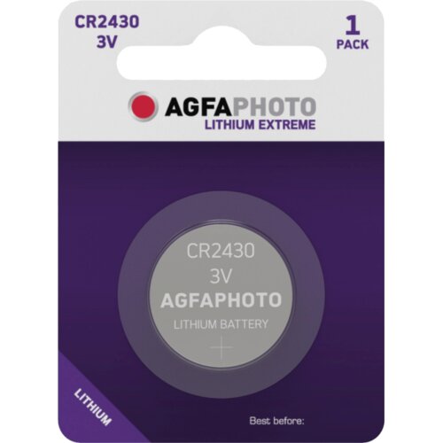 Agfaphoto Baterija litijska, CR2430, 3 V, dugmasta, blister 1 kom &ndash; CR2430 B1 Cijene