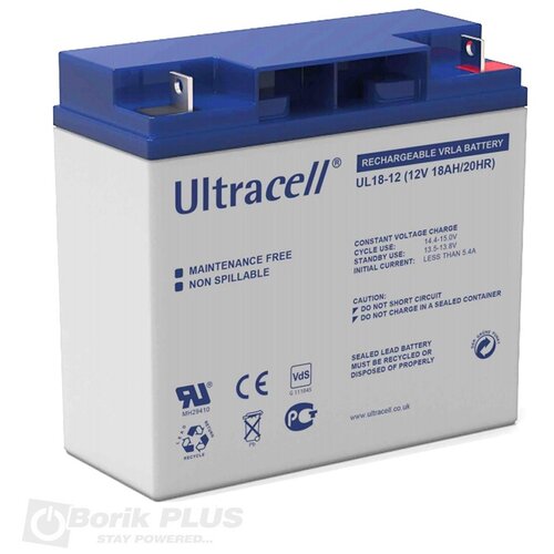 Ultracell UL 18-12 Olovna VRLA baterija 12V 18Ah Slike