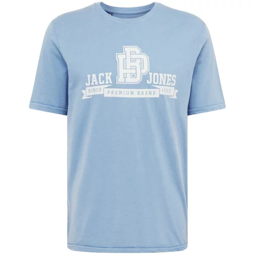 Jack & Jones Majica 'SEBASTIAN' nebeško modra / bela