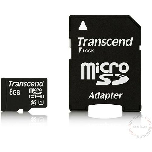 Transcend TS8GUSDU1 Micro SD 8GB SDHC memorijska kartica Slike
