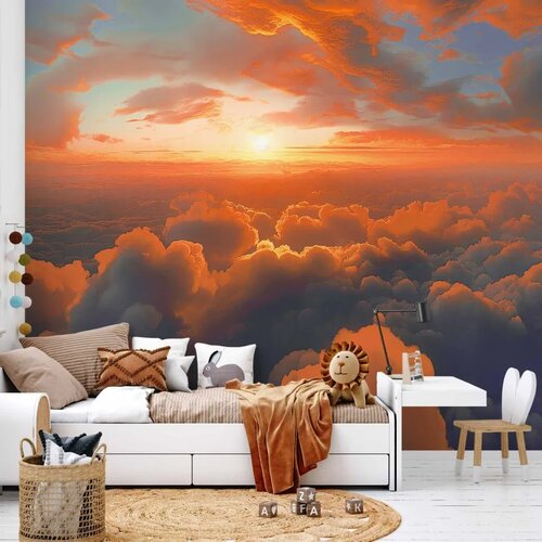  Foto tapeta - When Dawn Tickles the Clouds: A Spectacle of Colors on the Morning Sky 300x210 Slike