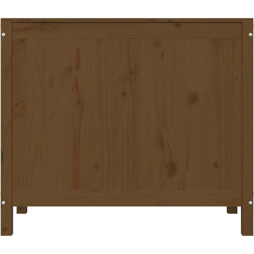 VidaXL Kutija za rublje boja meda 88,5 x 44 x 76 cm masivna borovina Slike