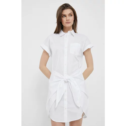 Polo Ralph Lauren Haljina boja: bijela, mini, ravna