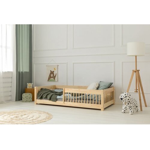 Adeko Otro&amp;scaron;ka postelja iz masivnega bora 80x160 cm v naravni barvi Mila CPW &amp;ndash; Slike