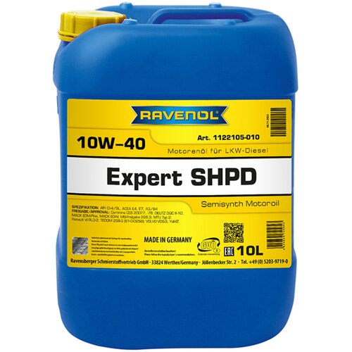 RAVENOL Motorno ulje Expert SHPD 10W-40, 10 l Cene