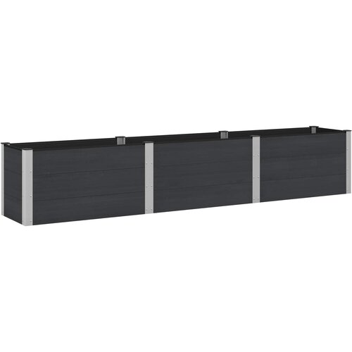 vidaXL Vrtna visoka greda Črna 300 x 50 x 54 cm, (5000287825) Cene