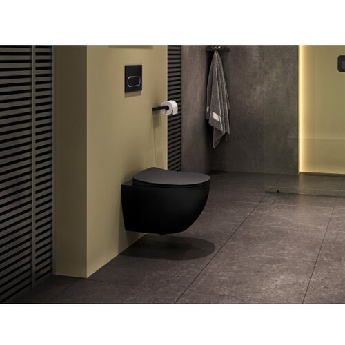 Ravak X01797 - dugme za ispiranje 24,7x16,5 cm chrome crna Slike