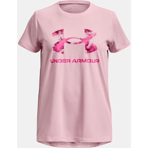 Under Armour T-Shirt Tech Solid Print Fill BL SSC-PNK - Girls Slike