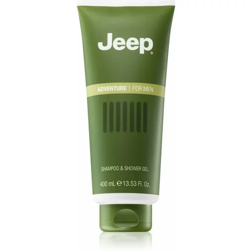 Jeep Adventure šampon in gel za prhanje 2v1 za moške 400 ml