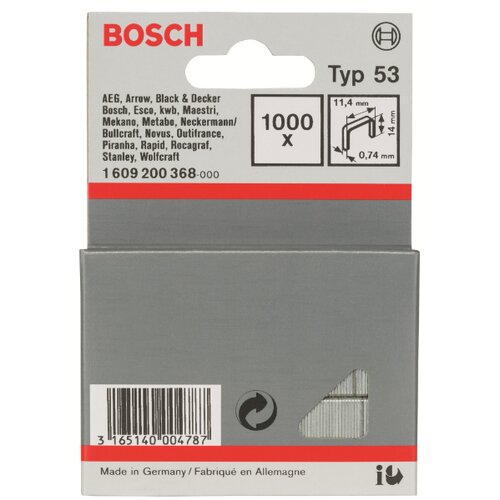 Bosch spajalica, tip 53, 11,4x0,74x14mm Slike