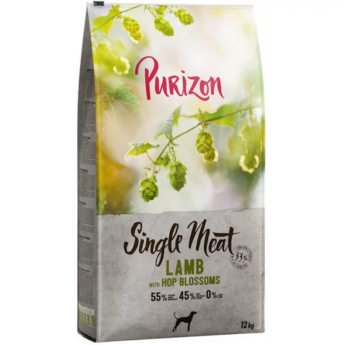 Purizon Single Meat Adult janjetina s graškom i cvijetom hmelja - 12 kg