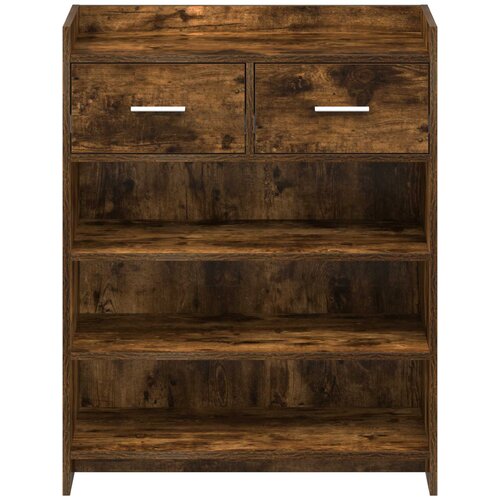 VidaXL Ormar za cipele s ladicama Dimljeni hrast 73,5 x 36 x 92 cm Slike