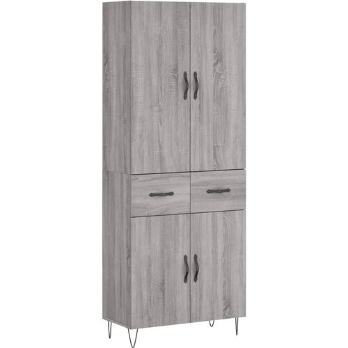 Maison Chic Visoka Komoda - Predalnik siva sonoma 69,5x34x180 cm inženirski les, (21720801) Cene