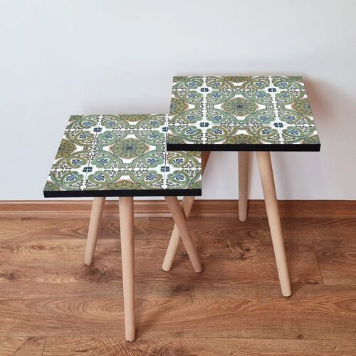 Hanah home 2Shp39 - Multicolor Multicolor Nesting Table (2 Pieces) Cene