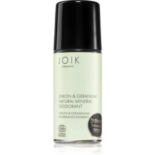 JOIK Organic Lemon & Geranium mineralni dezodorant 50 ml