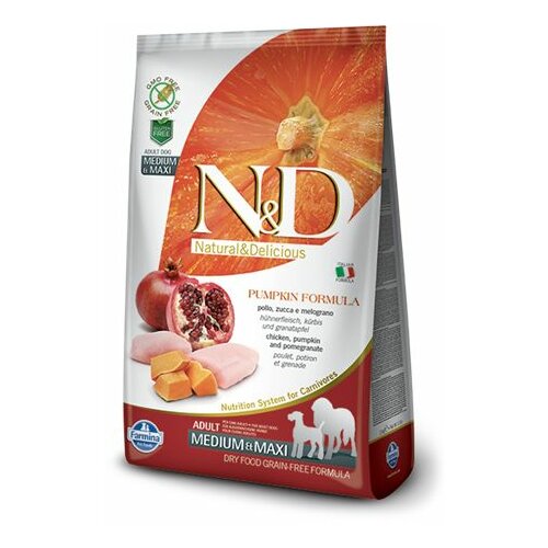 Farmina N&D bundeva hrana za pse piletina i nar (Adult, Medium & Maxi) 12kg Slike