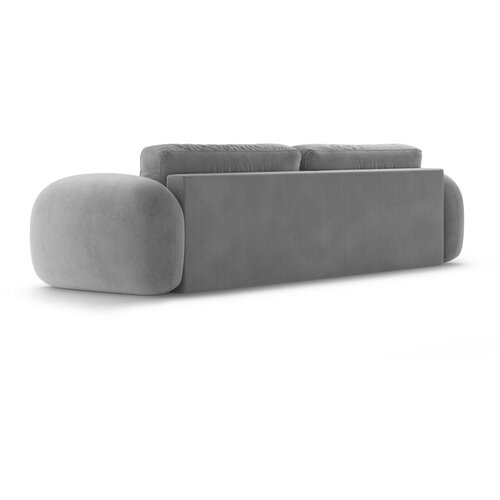 Cosmopolitan Design Temno siva žametna raztegljiva/s prostorom za shranjevanje sedežna garnitura 262 cm Tonale &amp;ndash; Slike