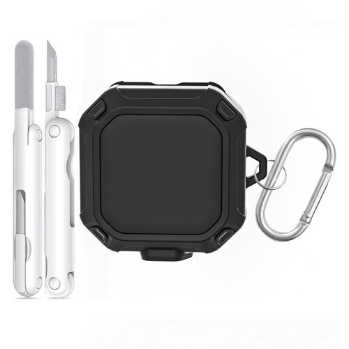 INF Za&amp;scaron;čitno ohi&amp;scaron;je, združljivo s Samsung Galaxy Buds 4/4 Pro, z varnim zaklepanjem in čistilnim peresom Black, (5000158943) Slike