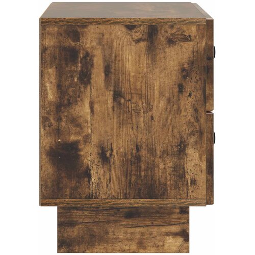  Noćni ormar s ladicama Dimljeni hrast 62 x 34,5 x 47,5 cm Slike