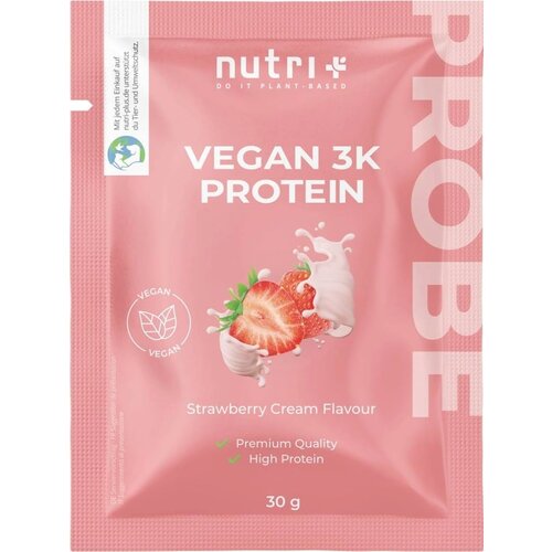 Vegan 3K Protein Powder, paket za testiranje - Strawberry-Cream Slike